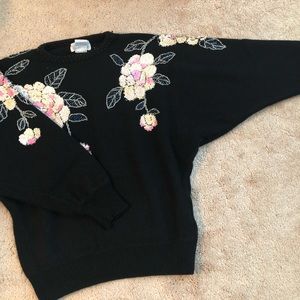 Kroshetta Sweater with Beads and Sequins